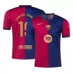 Men's Barcelona LAMINE YAMAL #19 Home Soccer Jersey 2024/25 - Spotify Logo Without Text - thejerseys