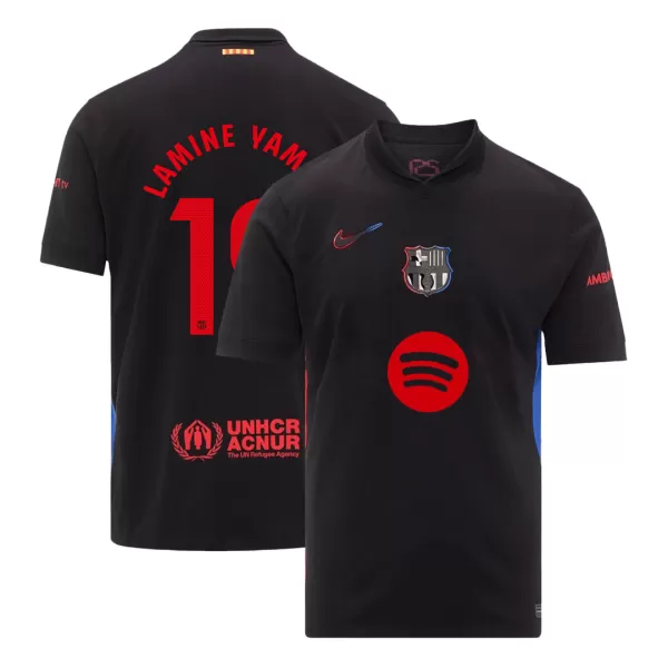 Men's Barcelona LAMINE YAMAL #19 Away Soccer Jersey 2024/25 - Spotify Logo Without Text - thejerseys