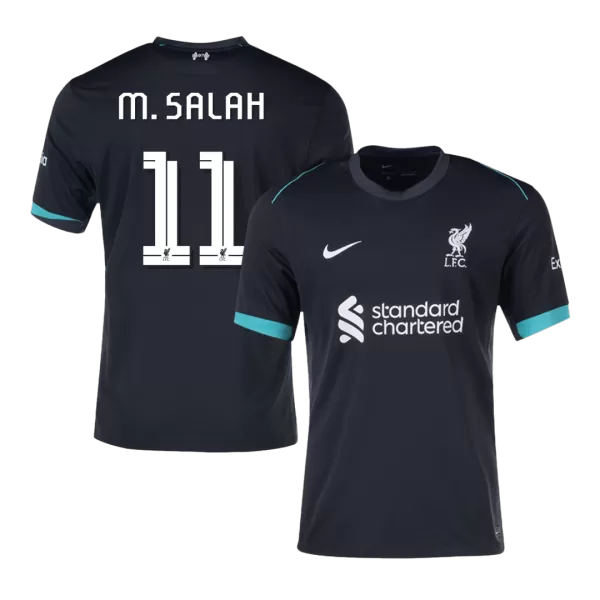 Men's Liverpool M.SALAH #11 Away Soccer Jersey 2024/25 - UCL - thejerseys