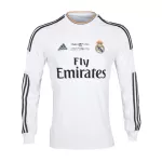 Real Madrid Home Retro Long Sleeve Soccer Jersey 2013/14 - UCL - thejerseys