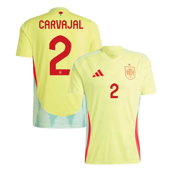 Men's Spain CARVAJAL #2 Away Soccer Jersey Euro 2024 - thejerseys