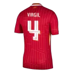 [Super Quality] Men's Liverpool VIRGIL #4 Home Soccer Jersey 2024/25 UCL - thejerseys