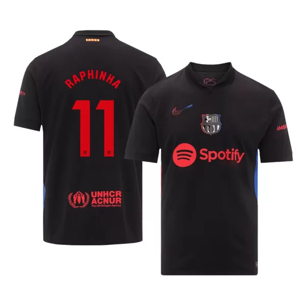 Men's Barcelona RAPHINHA #11 Away Soccer Jersey 2024/25 - thejerseys