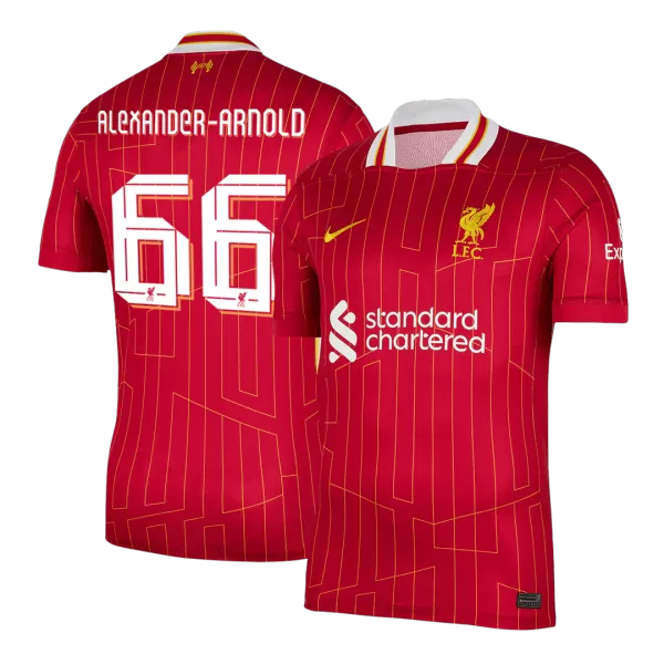 [Super Quality] Men's Liverpool ALEXANDER-ARNOLD #66 Home Soccer Jersey 2024/25 UCL - thejerseys