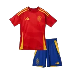 Kid's Spain Home Jerseys Kit(Jersey+Shorts) Euro 2024 - thejerseys