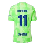 Barcelona RAPHINHA #11 Third Away Match Jersey 2024/25 UCL - Spotify Logo Without Text - thejerseys