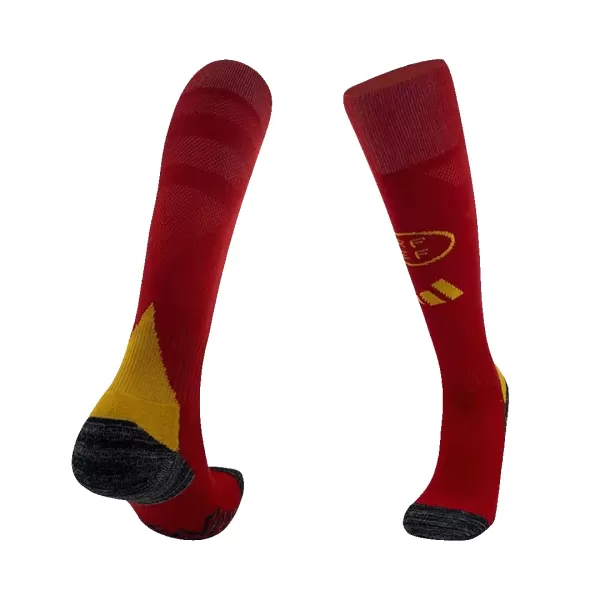 Kid's Spain Home Soccer Socks Euro 2024 - thejerseys