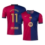Men's Barcelona RAPHINHA #11 Home Soccer Jersey 2024/25 - Spotify Logo Without Text - thejerseys