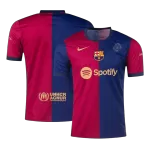 Men's Barcelona 125th Anniversary Home Soccer Jersey 2024/25 - thejerseys