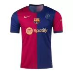 Men's Barcelona 125th Anniversary Home Soccer Jersey 2024/25 - thejerseys