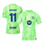 [Super Quality] Men's Barcelona RAPHINHA #11 Third Away Soccer Jersey 2024/25 UCL - Spotify Logo Without Text - thejerseys