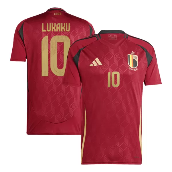 Men's Belgium LUKAKU #10 Home Soccer Jersey Euro 2024 - thejerseys