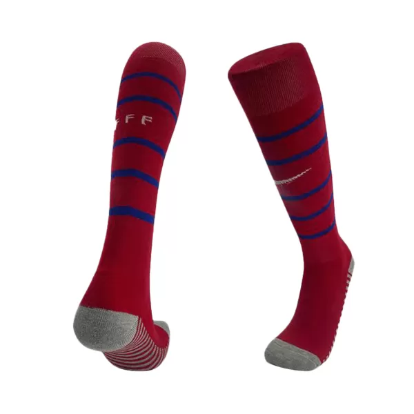 Kid's France Home Soccer Socks Euro 2024 - thejerseys