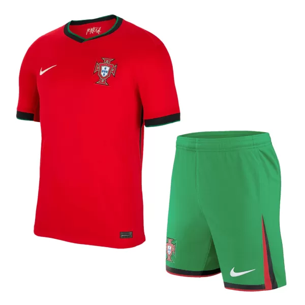 [Super Quailty] Men's Portugal Home Jersey (Jersey+Shorts) Kit Euro 2024 - thejerseys