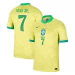 [Super Quality] Men's Brazil VINI JR. #7 Home Soccer Jersey Copa América 2024 - thejerseys