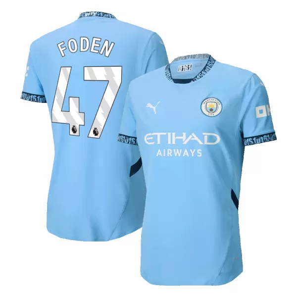 Manchester City FODEN #47 Home Match Jersey 2024/25 - thejerseys