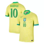 [Super Quality] Men's Brazil RODRYGO #10 Home Soccer Jersey Copa América 2024 - thejerseys