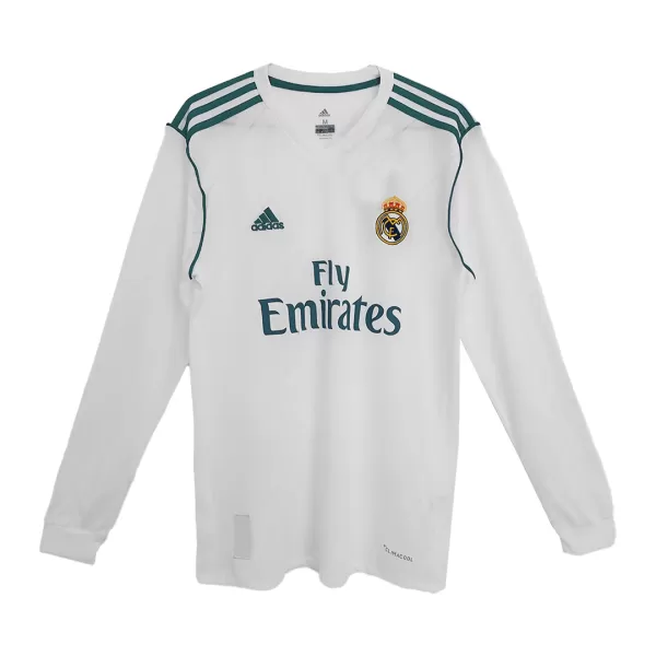 Classic Real Madrid Home Long Sleeve Jersey 2017/18 - thejerseys