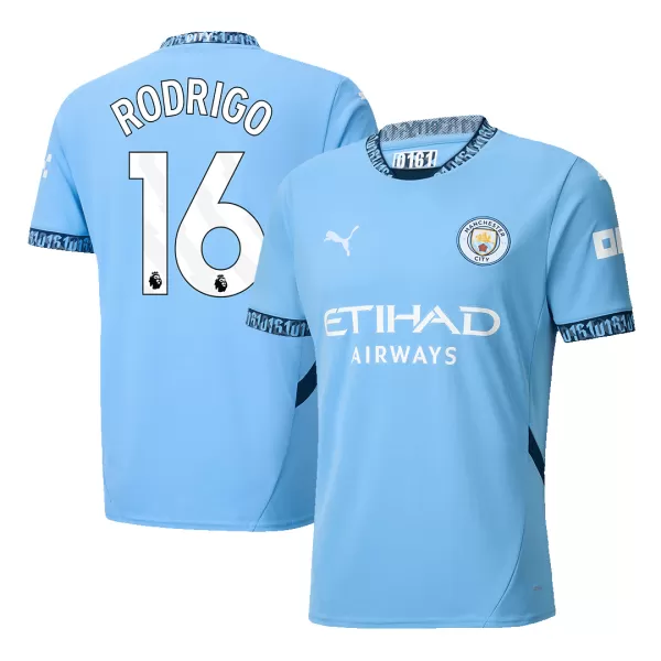 [Super Quality] Men's Manchester City RODRIGO #16 Home Soccer Jersey 2024/25 - thejerseys