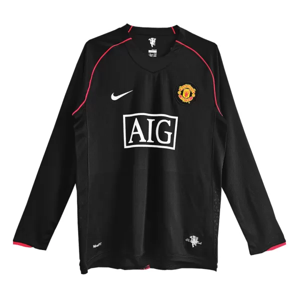 Classic Manchester United Away Long Sleeve Jersey 2007/08 - thejerseys