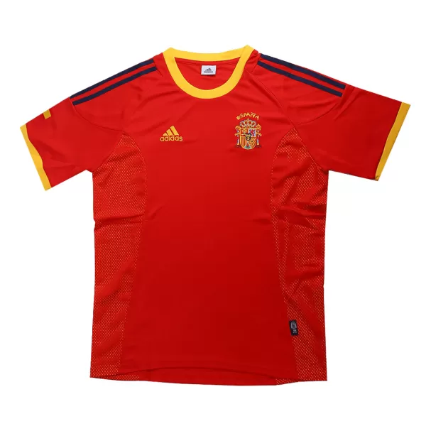 Spain Home Retro Soccer Jersey 2002 - thejerseys