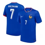 [Super Quality] Men's France GRIEZMANN #7 Home Soccer Jersey Euro 2024 - thejerseys