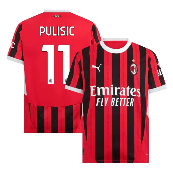 Men's AC Milan PULISIC #11 Home Soccer Jersey 2024/25 - thejerseys