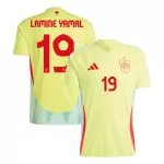 Men's Spain LAMINE YAMAL #19 Away Soccer Jersey Euro 2024 - thejerseys