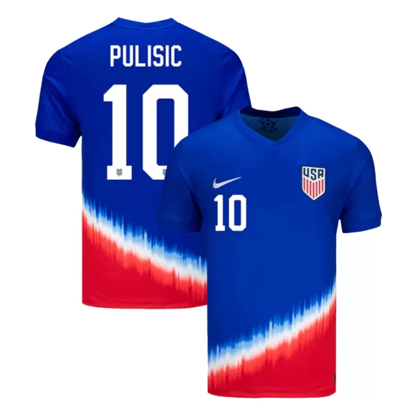 [Super Quality] Men's USA PULISIC #10 Away Soccer Jersey Copa América 2024 - thejerseys