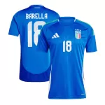 [Super Quality] Men's Italy BARELLA #18 Home Soccer Jersey Euro 2024 - thejerseys