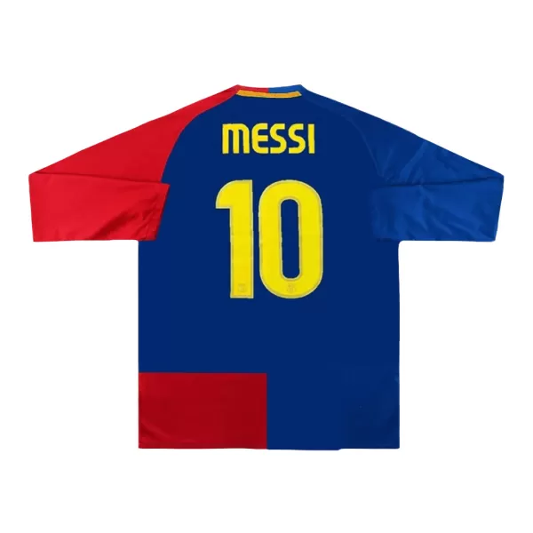 Barcelona MESSI #10 Home Retro Long Sleeve Soccer Jersey 2008/09 - UCL Final - thejerseys