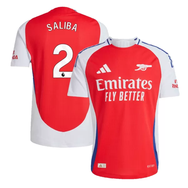 Arsenal SALIBA #2 Home Match Jersey 2024/25 - thejerseys