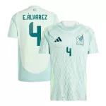 Men's Mexico E.ÁLVAREZ #4 Away Soccer Jersey Copa América 2024 - thejerseys