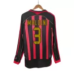 AC Milan MALDINI #3 Home Retro Long Sleeve Soccer Jersey 2006/07 - thejerseys