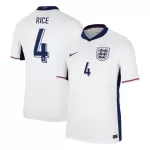 [Super Quality] Men's England RICE #4 Home Soccer Jersey Euro 2024 - thejerseys