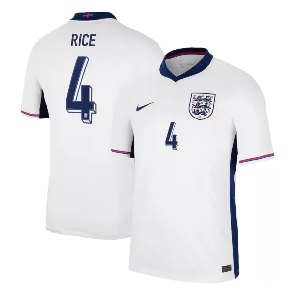 [Super Quality] Men's England RICE #4 Home Soccer Jersey Euro 2024 - thejerseys