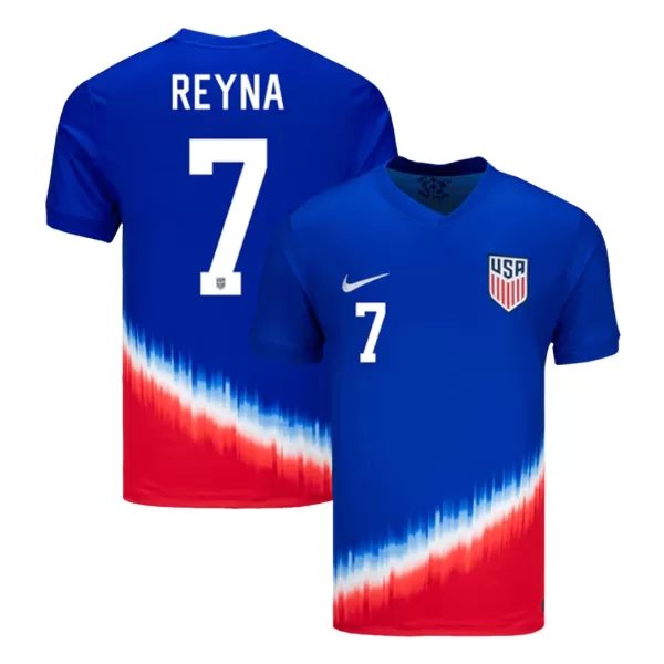 [Super Quality] Men's USA REYNA #7 Away Soccer Jersey Copa América 2024 - thejerseys