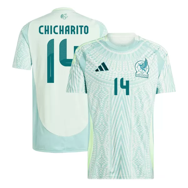 Men's Mexico CHICHARITO #14 Away Soccer Jersey Copa América 2024 - thejerseys