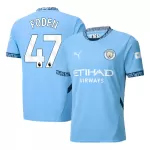 [Super Quality] Men's Manchester City FODEN #47 Home Soccer Jersey 2024/25 - thejerseys