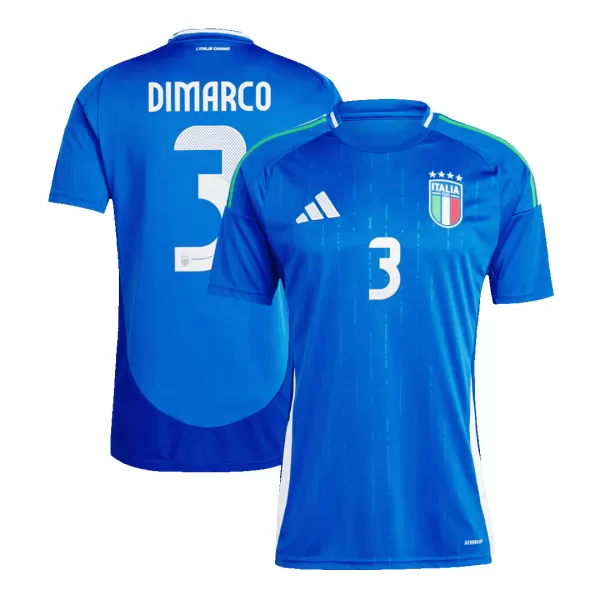 [Super Quality] Men's Italy DIMARCO #3 Home Soccer Jersey Euro 2024 - thejerseys