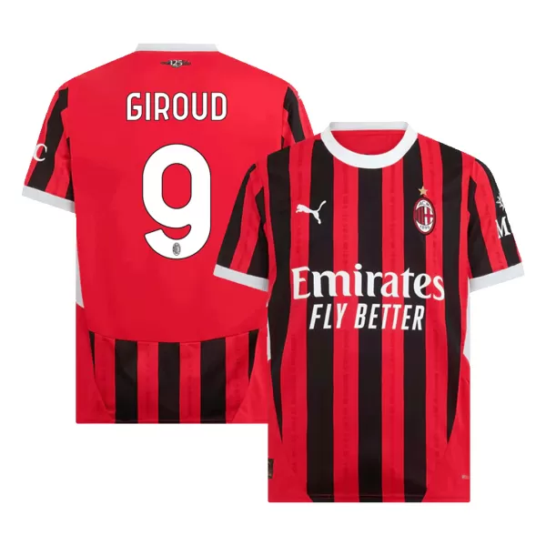 Men's AC Milan GIROUD #9 Home Soccer Jersey 2024/25 - thejerseys