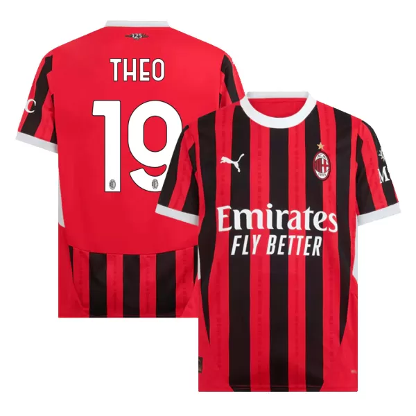 Men's AC Milan THEO #19 Home Soccer Jersey 2024/25 - thejerseys