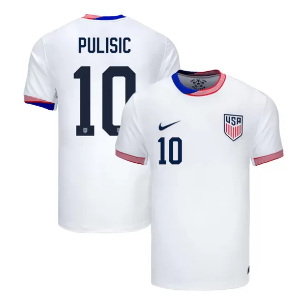 Men's USA PULISIC #10 Home Soccer Jersey Copa América 2024 - thejerseys