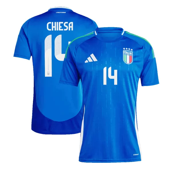 [Super Quality] Men's Italy CHIESA #14 Home Soccer Jersey Euro 2024 - thejerseys