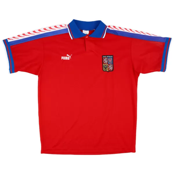 Czech Republic Home Retro Soccer Jersey 1996 - thejerseys