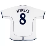 SCHOLES #8 Classic England  Home Jersey 2002 - thejerseys