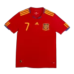 Spain DAVID VILLA #7 Home Retro Soccer Jersey 2010 - thejerseys