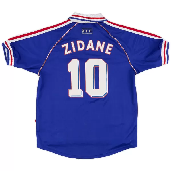 France ZIDANE #10 Home Retro Soccer Jersey 1998 - thejerseys