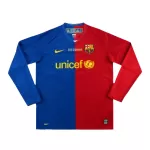 Barcelona Home Retro Long Sleeve Soccer Jersey 2008/09 - UCL Final - thejerseys