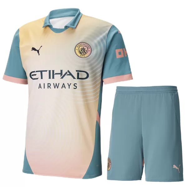 Men's Manchester City Fourth Away Jersey (Jersey+Shorts) Kit 2024/25 - Definitely City - thejerseys